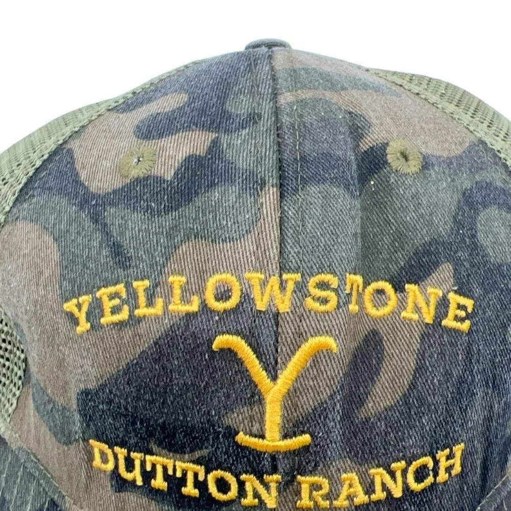 Yellowstone Dutton Ranch Hat Camo Trucker Cap‎ Y Adjustable Adult